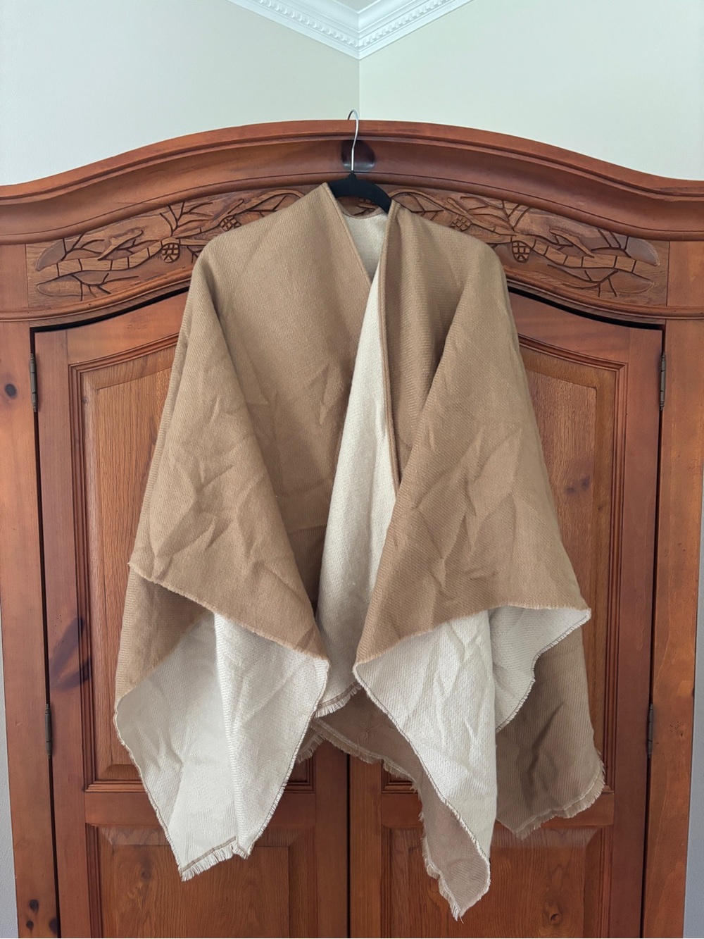 Wool blend shawl
